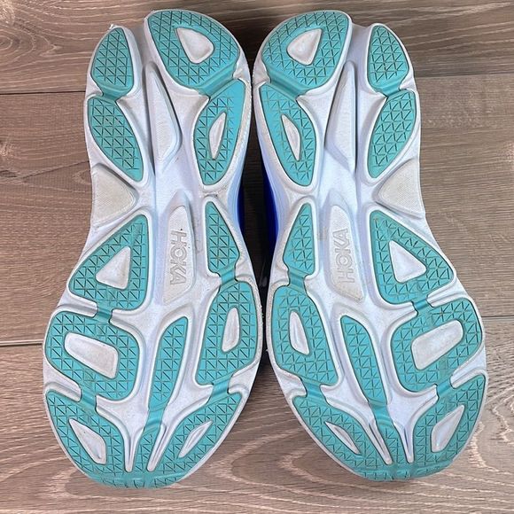 Hoka One One Bondi 8 Mens Size 11.5D Bellwether Blue Bluing Running Sneakers - Picture 7 of 13
